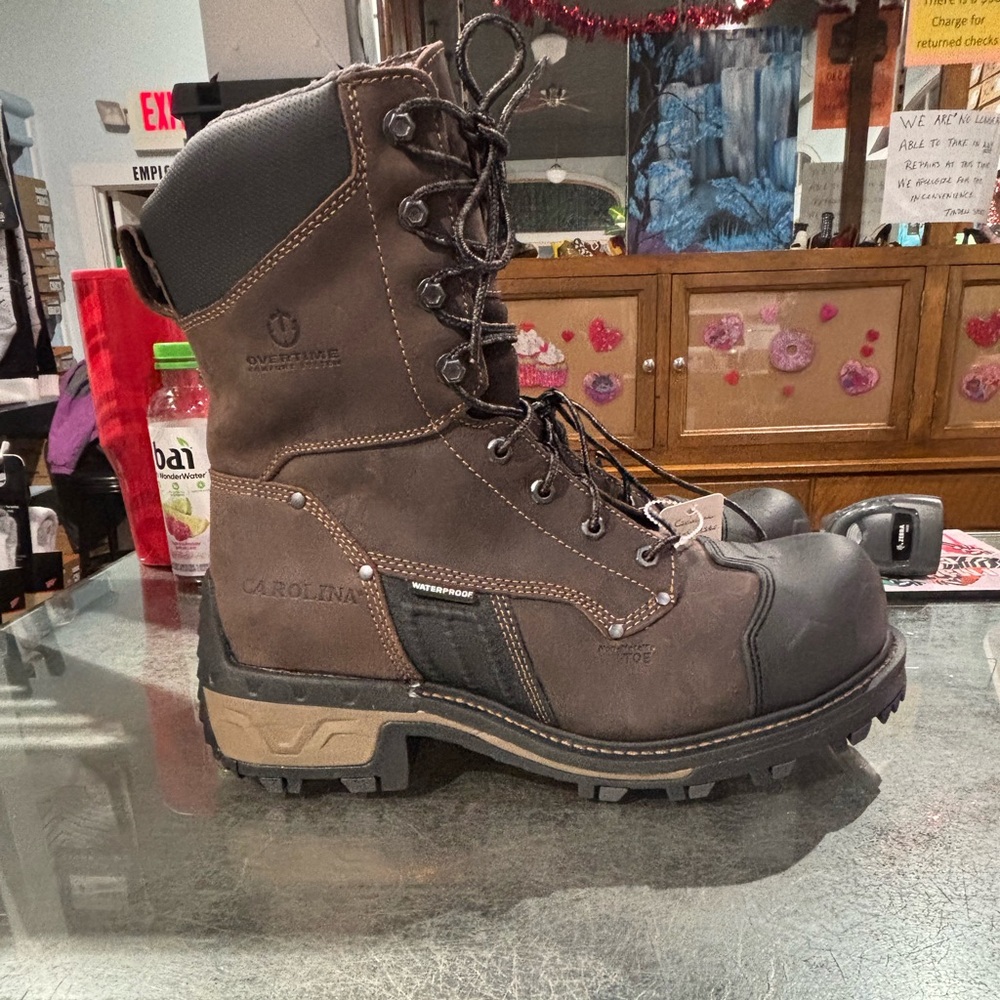 Men's 8" Waterproof Composite Toe Boots - Black - Picture 3 of 5